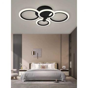 LUSTRA LED IEFTINA , LUSTRA LED PENTRU CAMERA , LUSTRA LED REGLABILA , LUSTRA LED CARE SCHIMBA CULORILE , LUSTRA LED PENTRU APARTAMENT , LUSTRA LED CU TELECOMANDA , LUSTRA LED 4 CERCURI