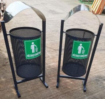 cos de gunoi parcuri publice, producator cosuri de gunoi pret, vanzare cosuri de gunoi lemn metal plastic