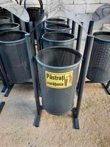 cos de gunoi parcuri publice, producator cosuri de gunoi pret, vanzare cosuri de gunoi lemn metal plastic