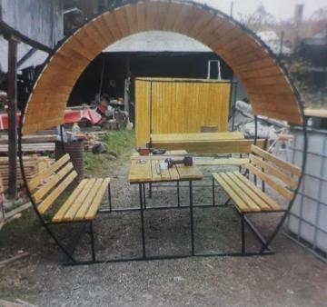 banca metalica parc, banci lemn si cadru metal parcuri alei, producator banci exterioare fier pret