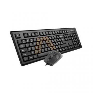 Kit tastatura + mouse A4tech KRS-8572 tastatura pc, mouse pc ieftin  uniate protejata