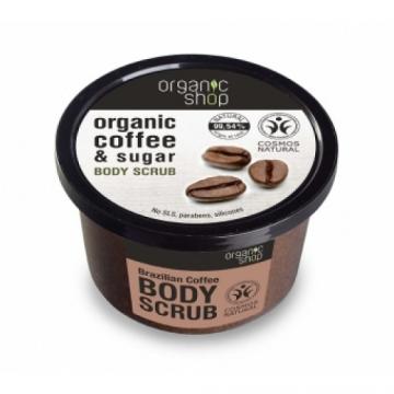 Exfoliant corporal cu zahar si ulei de cafea Brazilian Coffee 