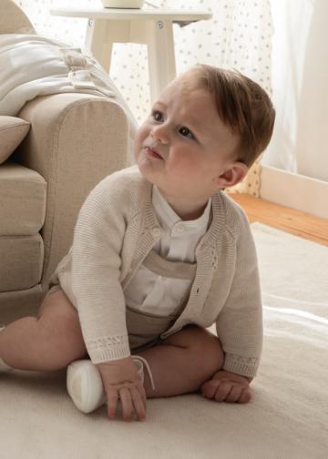 Cardigan NEWBORN BAIAT Crema, pret Cardigan, magazin online Cardigane Nou-nascut Baietel 0-18 luni, oferta Cardigan, preturi Cardigane, oferte Cardigan Nou-nascut Baietel 0-18 luni, magazin produse Mayoral
