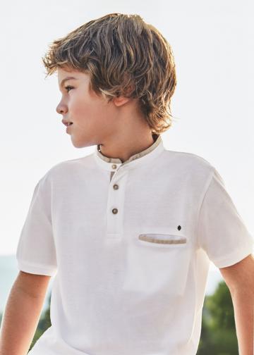 Polo BAIAT Alb, pret Polo, magazin online Tricouri Polo Baiat 8-18 ani, oferta Polo, preturi Tricouri Polo, oferte Polo Baiat 8-18 ani, magazin produse Mayoral