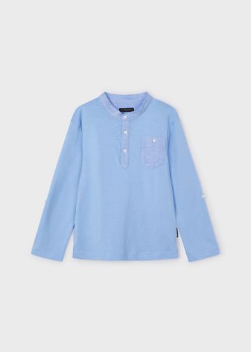 Polo MINI BAIAT Sky Blue, pret Polo, magazin online Tricouri Polo Baiat 2-9 ani, oferta Polo, preturi Tricouri Polo, oferte Polo Baiat 2-9 ani, magazin produse Mayoral