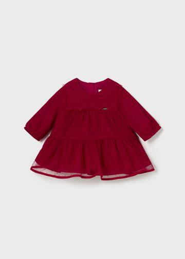Rochie NEWBORN FETITA Rojo, pret Rochie, magazin online Rochii Nou-nascut Fetita   0-18 luni, oferta Rochie, preturi Rochii, oferte Rochie Nou-nascut Fetita   0-18 luni, magazin produse Mayoral