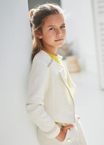 Sacou MISS Ecru, pret Sacou, magazin online Geci si Jachete Fata 8-18 ani, oferta Sacou, preturi Geci si Jachete, oferte Sacou Fata 8-18 ani, magazin produse Mayoral
