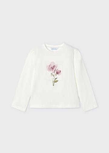 Tricou MINI FETITA Ecr-rosado, pret Tricou, magazin online Tricouri Fetita 2-9 ani, oferta Tricou, preturi Tricouri, oferte Tricou Fetita 2-9 ani, magazin produse Mayoral